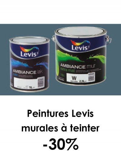 Peintures Levis murales à teinter -30% Peintures Levis murales à teinter -30%